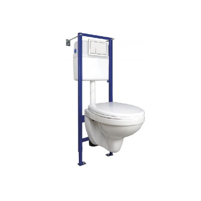 SET Унитаз подвесной с инсталляцией Cersanit Delfi+Vector Enter